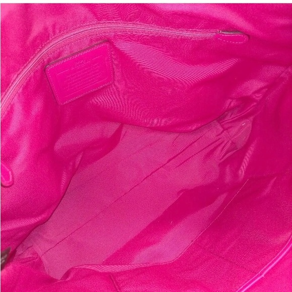 Coach Ava Barbiecore Pink Signature Monogram Tote EUC - Picture 7 of 10